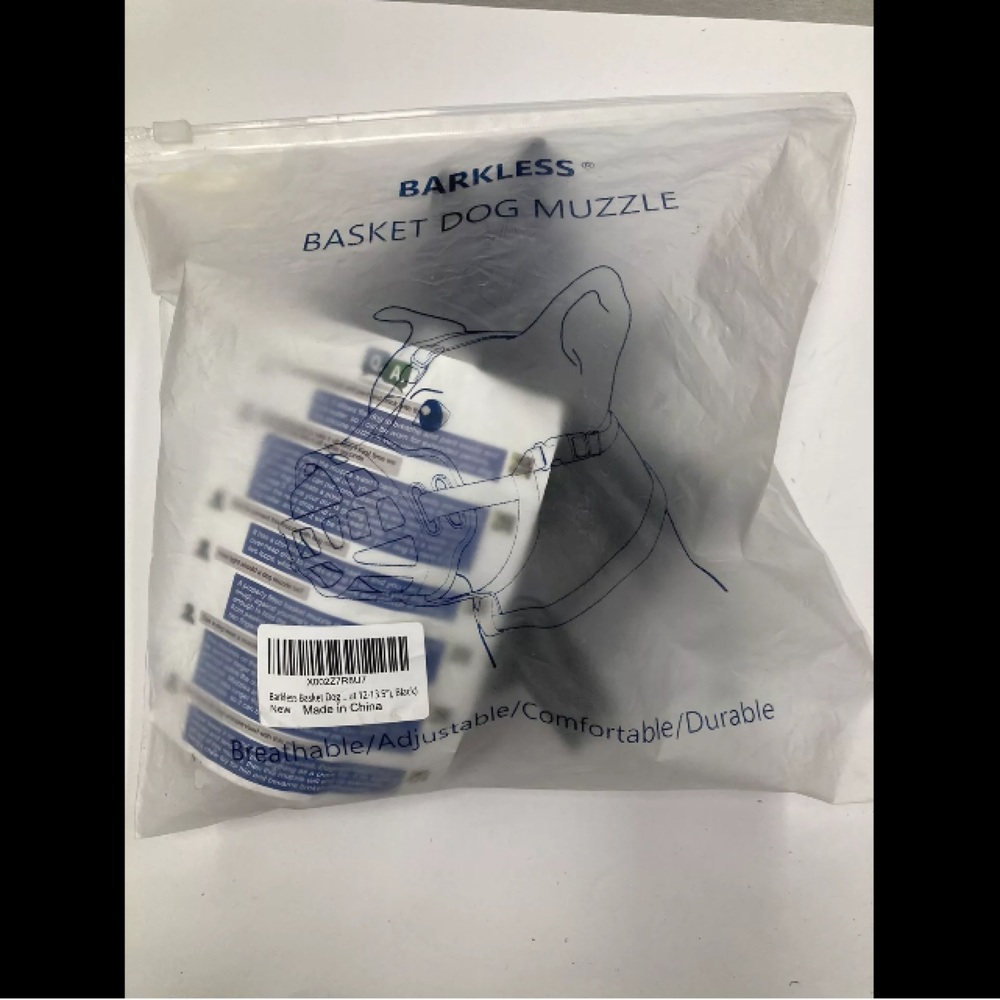 Barkless dog muzzle size 4